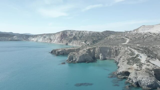Tsigrado Beach, Milos, Cyclades Islands, Greece 