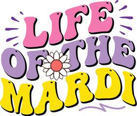 Retro Mardi Gras Svg