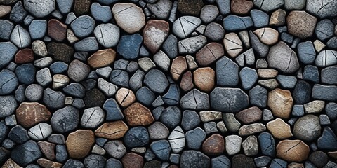 Stone fragment pattern mosaic background. AI Generated, - obrazy, fototapety, plakaty