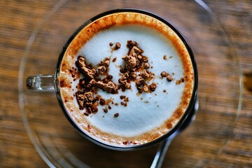 coffee in a glass