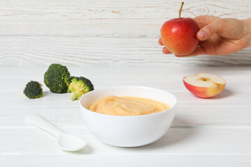 Concept of baby food and baby nutrition