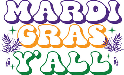 Retro Mardi Gras Svg