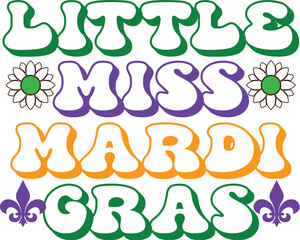 Retro Mardi Gras Svg