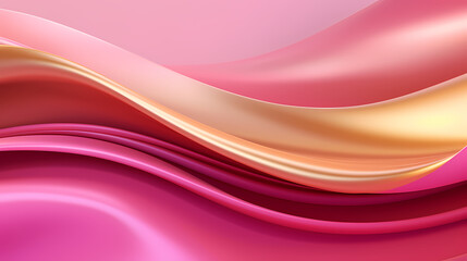 Abstract Pink Gold curve shapes background. luxury wave. Smooth and clean subtle texture creative design. Suit for poster, brochure, presentation, website, flyer. vector abstract design element