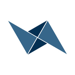 abstract triangle icon design vector graphic