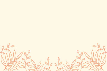 Illustration Vector Graphic of Aesthetic Nature Border Template with Luxury Style. Simple and Minimalist Background Template.