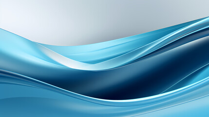 Obraz premium Abstract light blue curve shapes background. luxury wave. Smooth and clean subtle texture creative design. Suit for poster, brochure, presentation, website, flyer. vector abstract design element