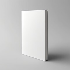 A blank white cover book on the white background.