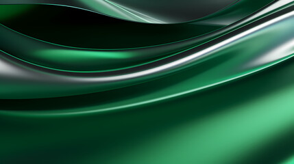 Abstract dark green curve shapes background. luxury wave. Smooth and clean subtle texture creative design. Suit for poster, brochure, presentation, website, flyer. vector abstract design element