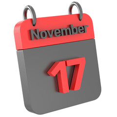 Calendar 3D Render