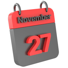 Calendar 3D Render