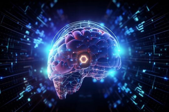 Artificial intelligence, AI ,brain ,technology  