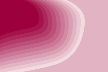 Gradient Topography Smooth layered shapes, Red Background