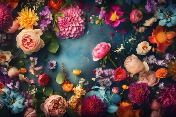 Obraz na płótnie Canvas abstract watercolor background peonies pastel design flower color spring blossom valentine. Generative AI.