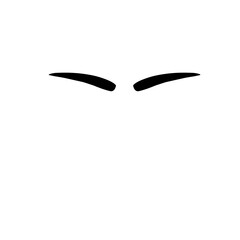Eyebrow shapes illustration