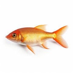 Goldfish isolated on white