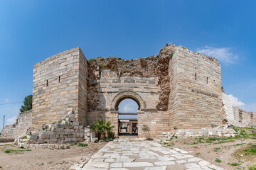 Fototapeta na wymiar Selcuk or Ayasuluk Castle Gate