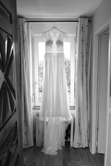 Préparatifs de la mariée le jour de son mariage