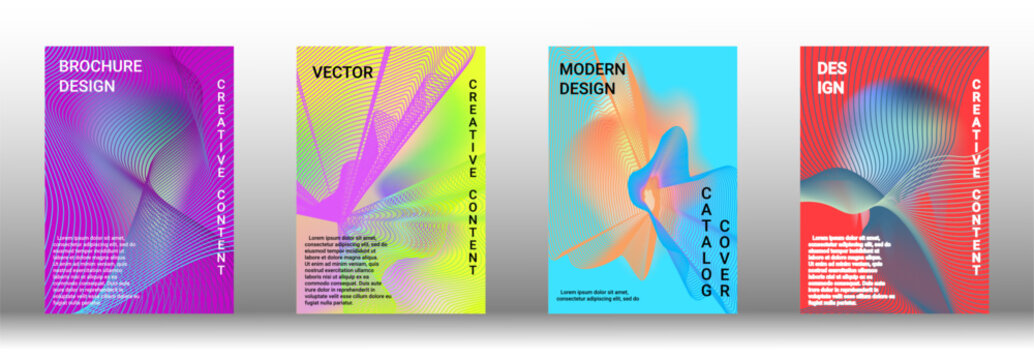 Creative backgrounds from abstract lines to create a fashionable abstract cover.