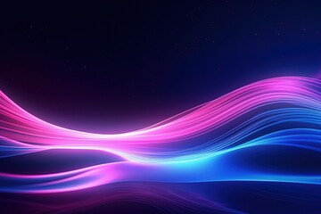 Fototapeta premium abstract futuristic background with pink blue purple glowing neon moving high speed wave lines honeycomb and bokeh lights. Data transfer concept Fantastic wallpaper