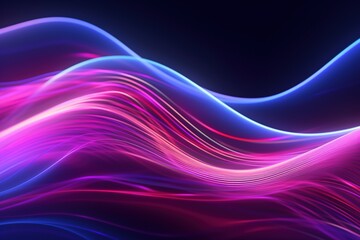 Fototapeta premium abstract futuristic background with pink blue purple glowing neon moving high speed wave lines honeycomb and bokeh lights. Data transfer concept Fantastic wallpaper