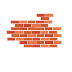 Obraz premium red brick wall background