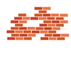Obraz premium red brick wall background