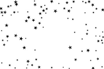 Star confetti. Abstract casual confetti background. Bright design pattern.