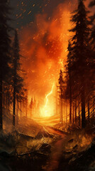 wildfire illustrator