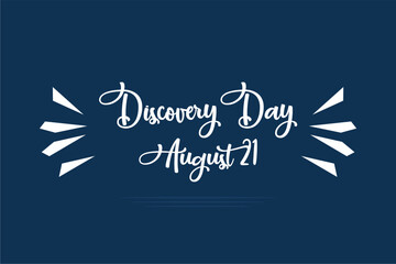 Discovery Day, background template Holiday concept