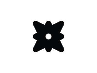 abstract star logo design