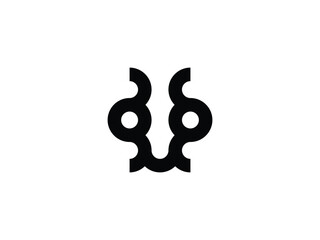 creative minimal ant head logo design