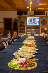 delicious appetizers on a wooden board