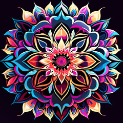 captivating mandala-inspired vector art design that celebrates harmony and balance