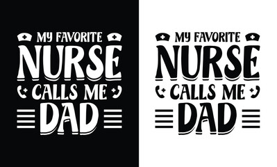 typography awesome nurse t shirt design. 
