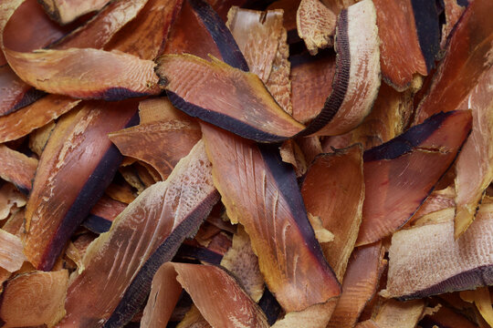 thick shavings of Katsuobushi (dried bonito), one of the ingredients of dashi (Japanese soup stock)