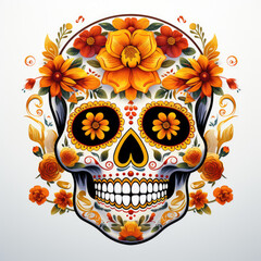 sugar skull illustration 2