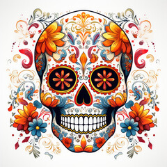 sugar skull illustration 
