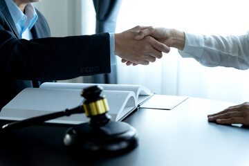 businessman shaking hands or can be agreed upon in a legal