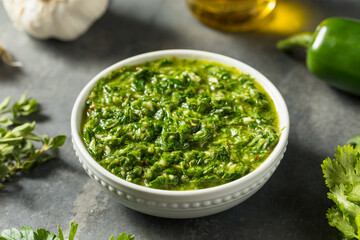 Homemade Spicy Chimichurri Sauce