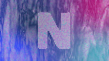 English Alphabet Characters and Letters reveal in a Glittery Circular Pattern that's Wavy and Organic. Have Fun in Learning Alphabet and Letters