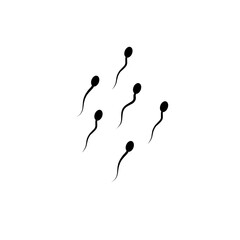Abstract sperm icon - obrazy, fototapety, plakaty