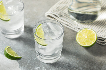 Cold Refreshing Water with Lime