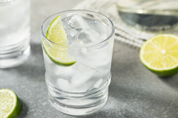 Cold Refreshing Water with Lime