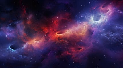 Fototapeta na wymiar Abstract colorful space background with nebula, stars and planets