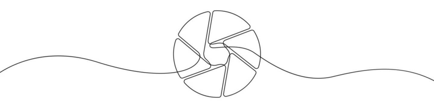 recommend clip art: Camera lens icon line continuous drawing vector. One line Camera lens icon vector background. Aperture of the cameray icon. Continuous outline of a Camera shutter icon.