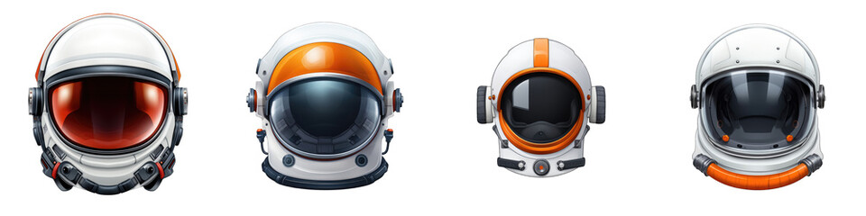Astronaut Helmet clipart collection, vector, icons isolated on transparent background