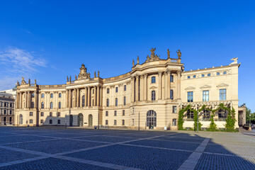 The Faculty of Law building of the Humboldt University on Bebelplatz in central Berlin, Germany