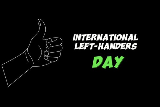 International left-handers day animation video