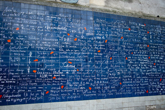Muro dei Ti Amo, citt&agrave; di Parigi, Francia